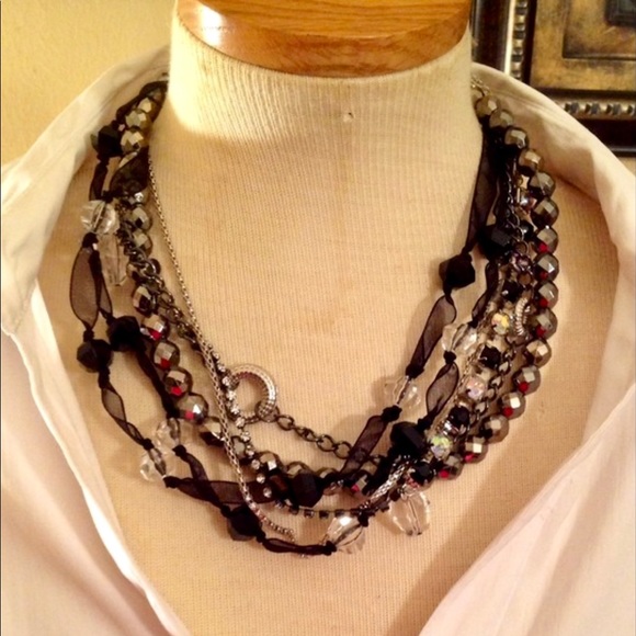 Multi Strand Beaded Necklace - Picture 1 of 1